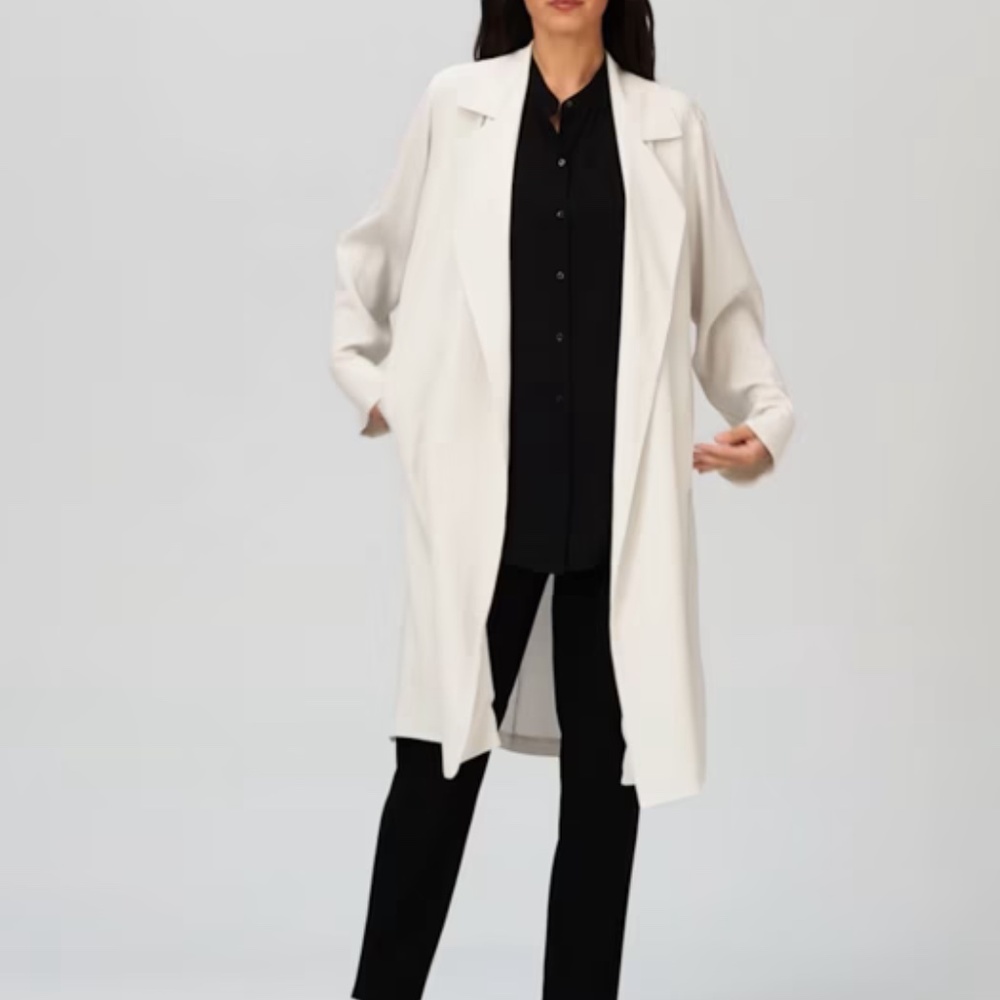 Chic Beige Women's Suede Trench Coat